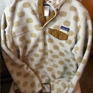 Patagonia womens Polka Dot Zip Up Sweater
